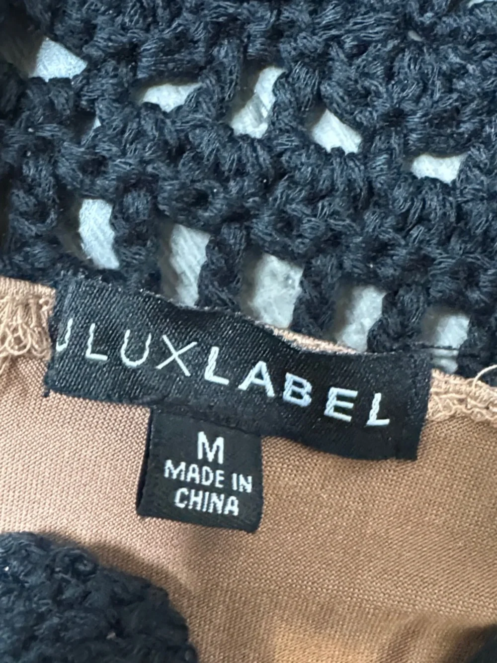 JLUXLABEL GREAT ESCAPE CROCHET MAXI DRESS LINED BODYCON BOHO GLAM **NWOT** - Picture 14 of 16